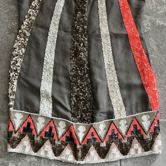 All Saints Aztec Dazzle Spitalfields Sequin Dress Size 10 - Picture 6 of 12